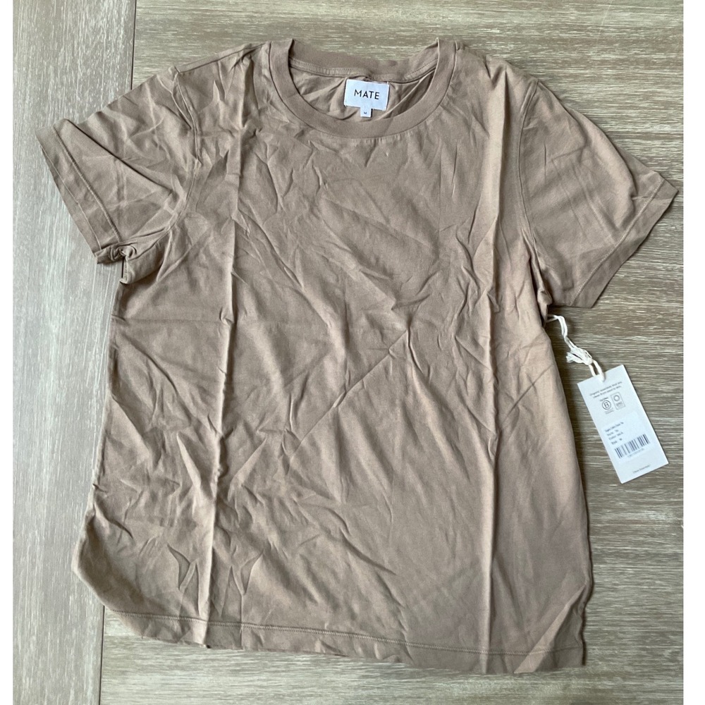 Mate Organic Cotton Classic Tee Mushroom Size Medium New With Tags - Picture 6 of 7